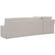 Fable Beige Slipcover Dining Banquette, L-Shape